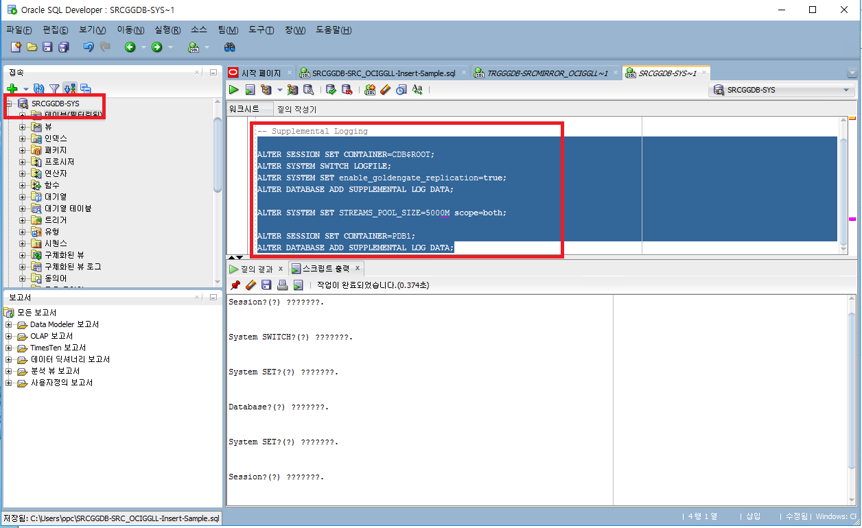 SUPPLEMENTAL LOGGING